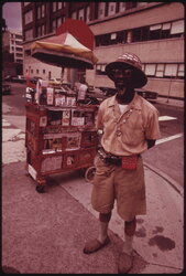 Price Allen, the peanut man, who sells his product and talks about the Bible to customers