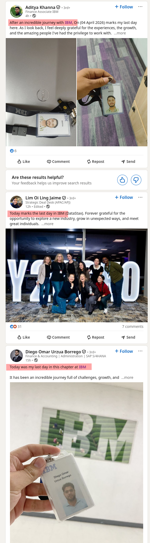 Today marks the last day in IBM (DataStax). Forever grateful for the opportunity to explore a new industry, grow in unexpected ways, and meet great individuals.