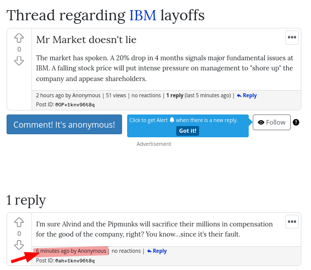 The market has spoken. A 20% drop in 4 months signals major fundamental issues at IBM. A falling stock price will put intense pressure on management to 'shore up' the company and appease shareholders.
