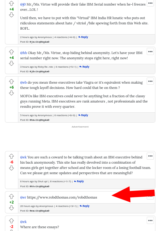 MOFOs like IBM executives could never be anything but a fraction of the classy guys running Meta. IBM executives are rank amateurs , not professionals and the results prove it with every quarter.