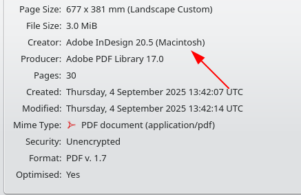 Adobe InDesign 20.5 (Macintosh)