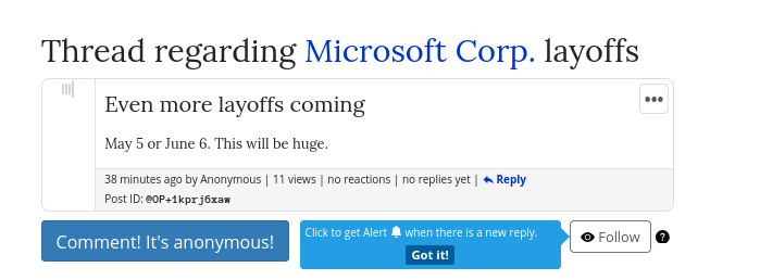 Even more layoffs coming