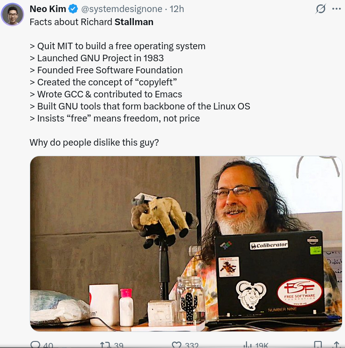 Facts about Richard Stallman