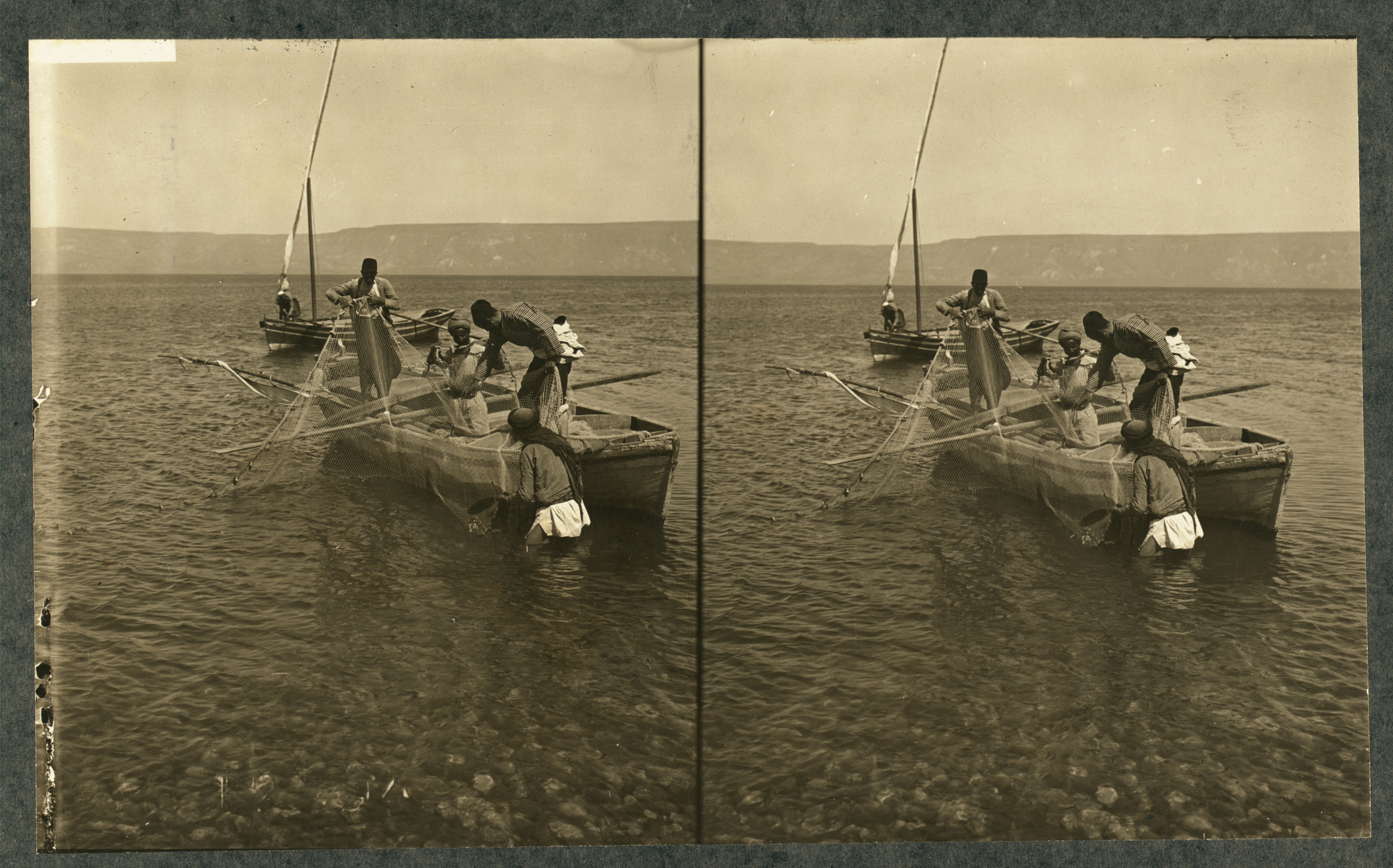 Fishermen in the Sea of Galilee