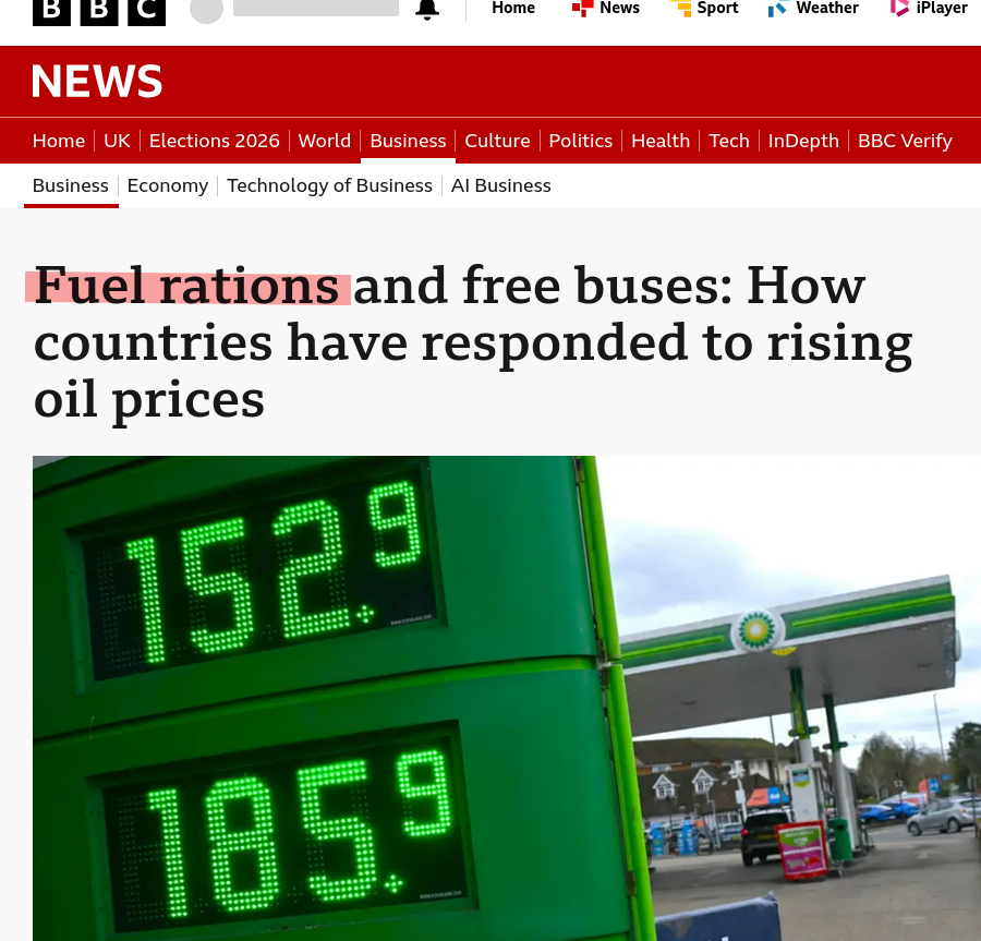 Fuel rations and free buses: How countries have responded to rising oil prices