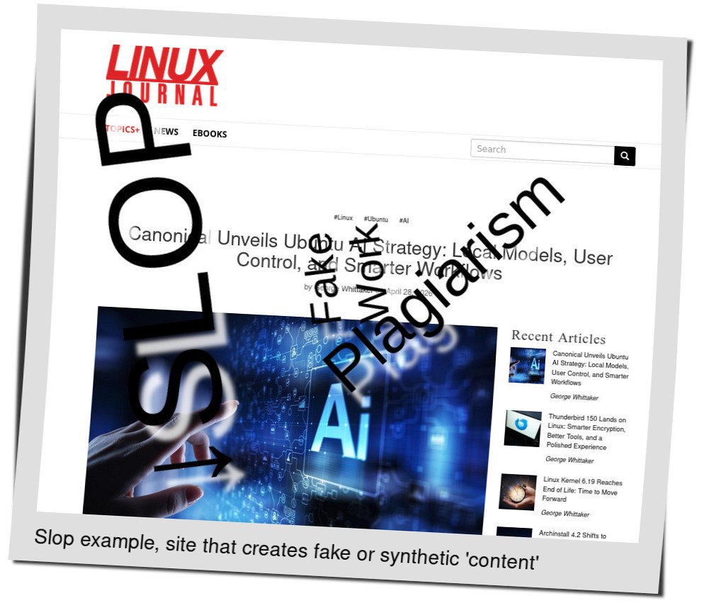 Slop or fake: Canonical Unveils Ubuntu AI Strategy: Local Models, User Control, and Smarter Workflows