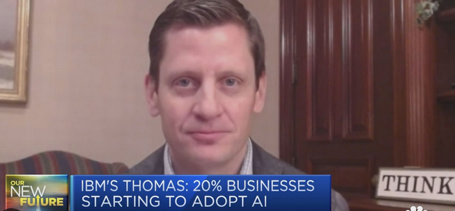 IBM executive: Around a fifth of businesses are starting to use A.I.
