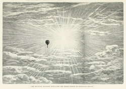 The Sun rose, flooding with light the whole extent of cloudland beyond.