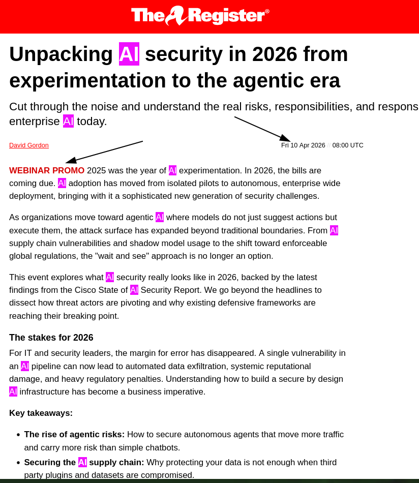 Unpacking AI security in 2026 from experimentation to the agentic era