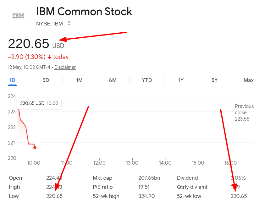 IBM Common Stock