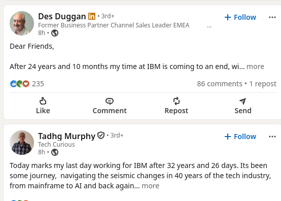 After 24 years and 10 months my time at IBM is coming to an end