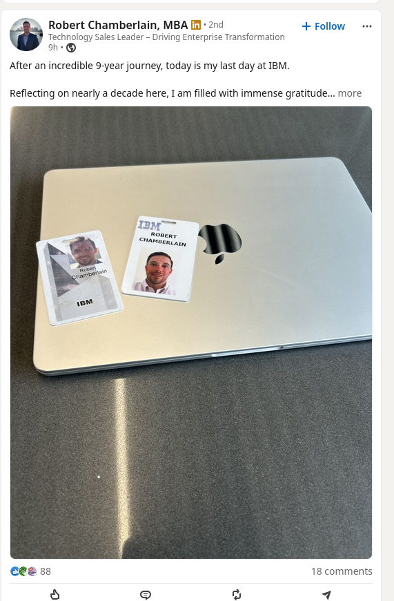 After an incredible 9-year journey, today is my last day at IBM.