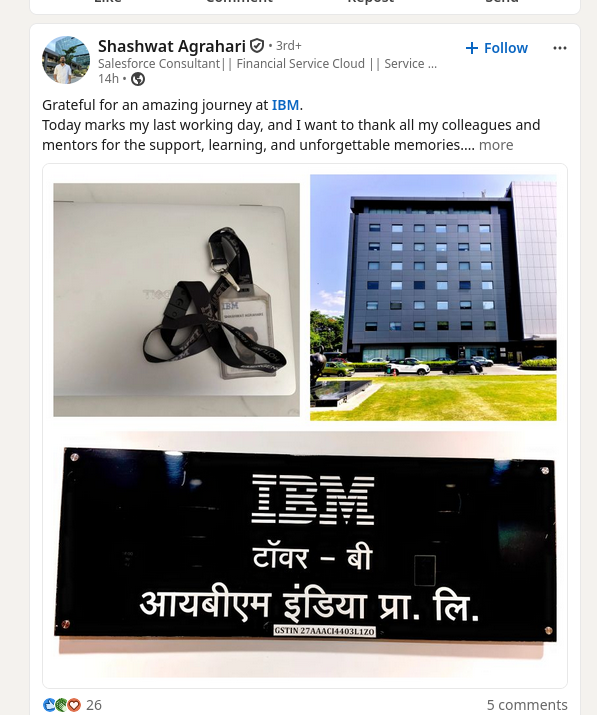 Grateful for an amazing journey at IBM