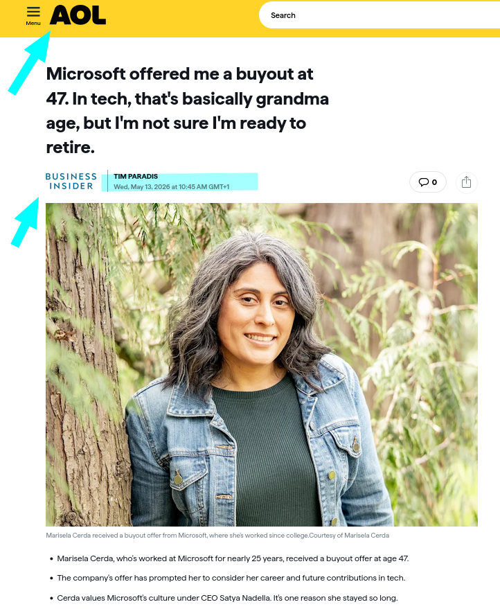Microsoft offered me a buyout at 47. In tech, that's basically grandma age, but I'm not sure I'm ready to retire.