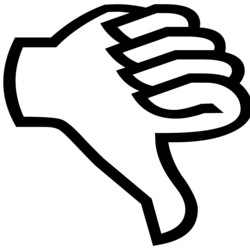 Thumb Down Silhouette