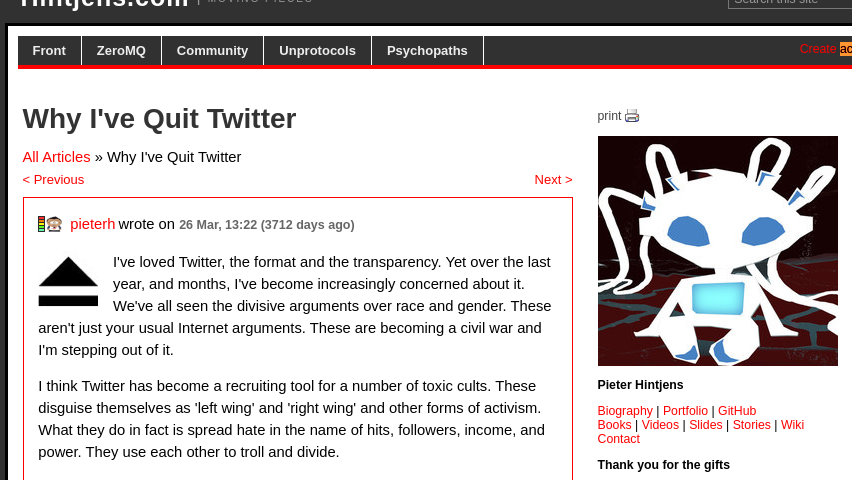 Why I've Quit Twitter