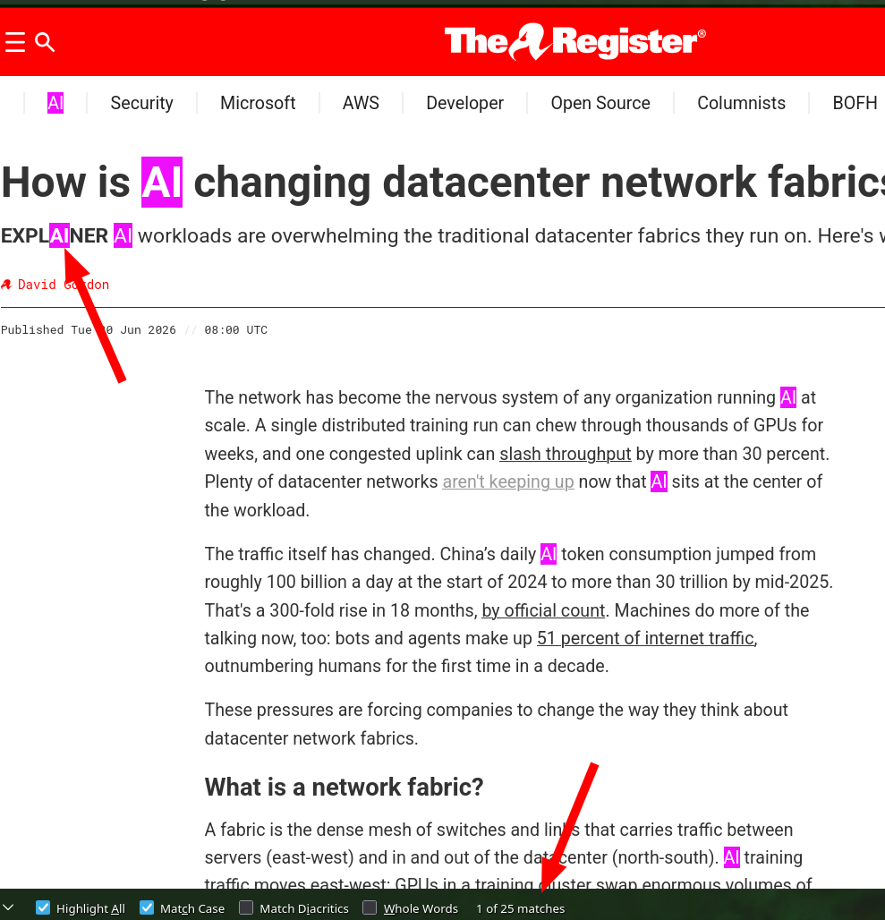 How is AI changing datacenter network fabrics?