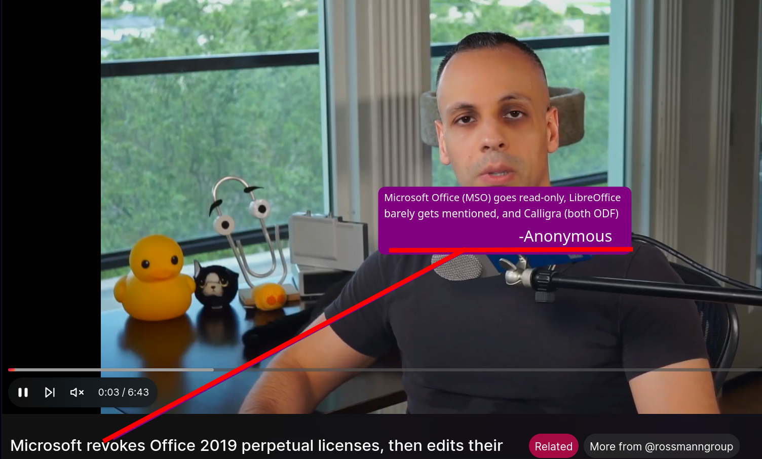 'Microsoft revokes Office 2019 perpetual licenses, then edits their website to gaslight customers.' Microsoft Office (MSO) goes read-only, LibreOffice barely gets mentioned, and Calligra (both ODF) -Anonymous