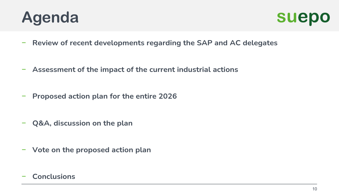 Review of recent developments regarding the SAP and AC delegates