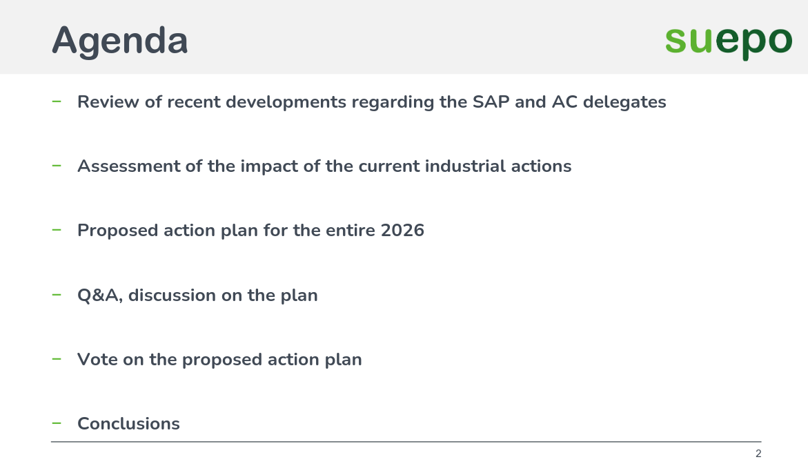 Review of recent developments regarding the SAP and AC delegates
