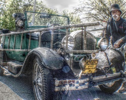 Antique car done in HDR format