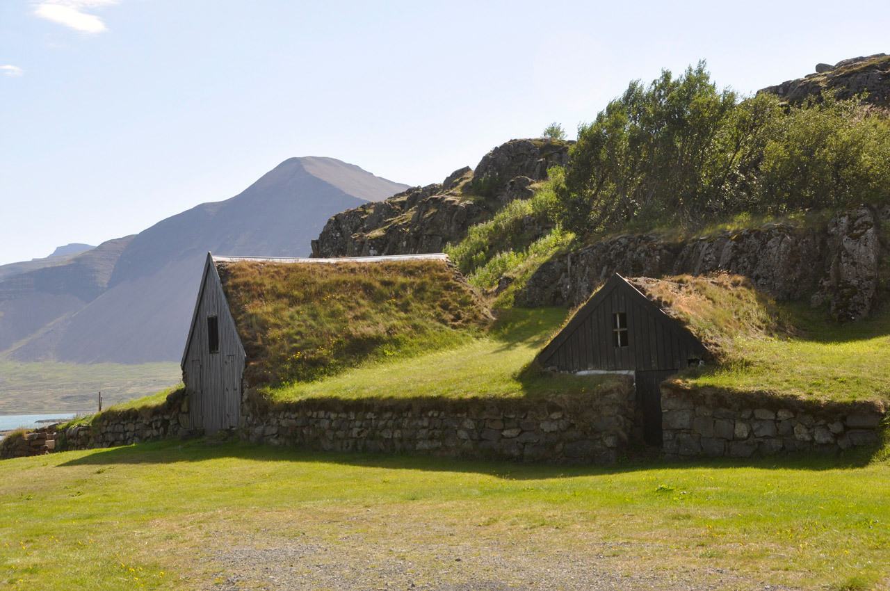 Covered turf houses in Iceland