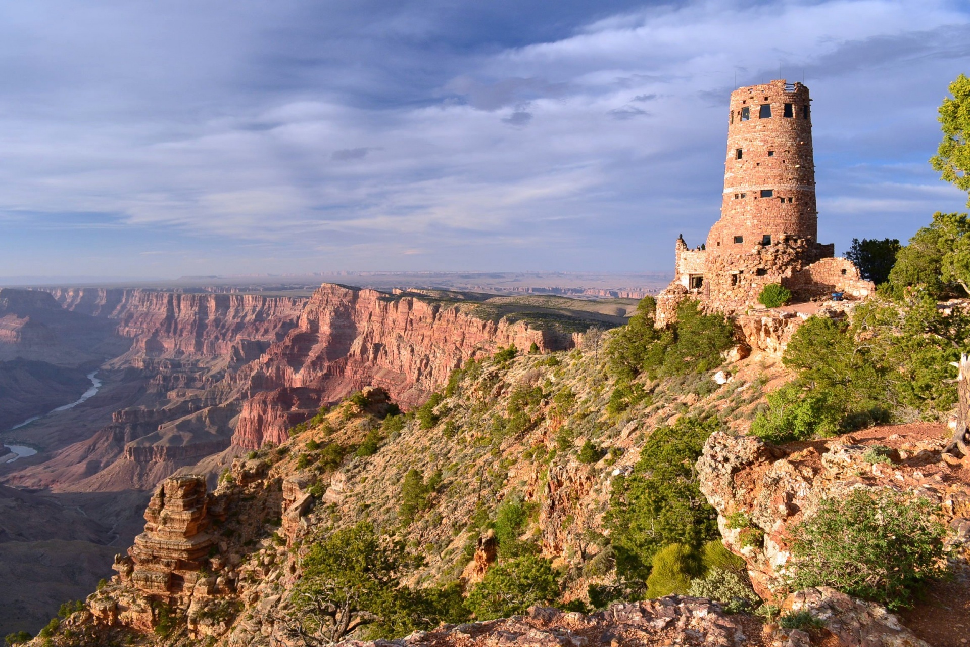 Photograph of the Desert View Tower, Grand Canyon