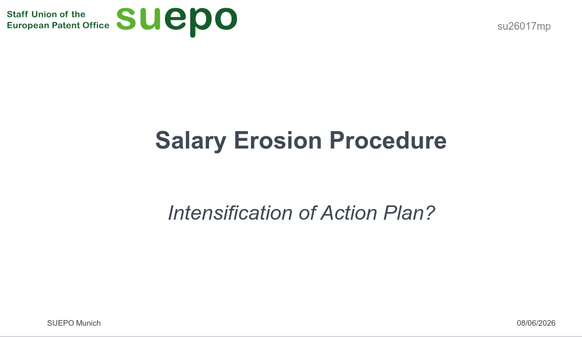 Salary Erosion Procedure