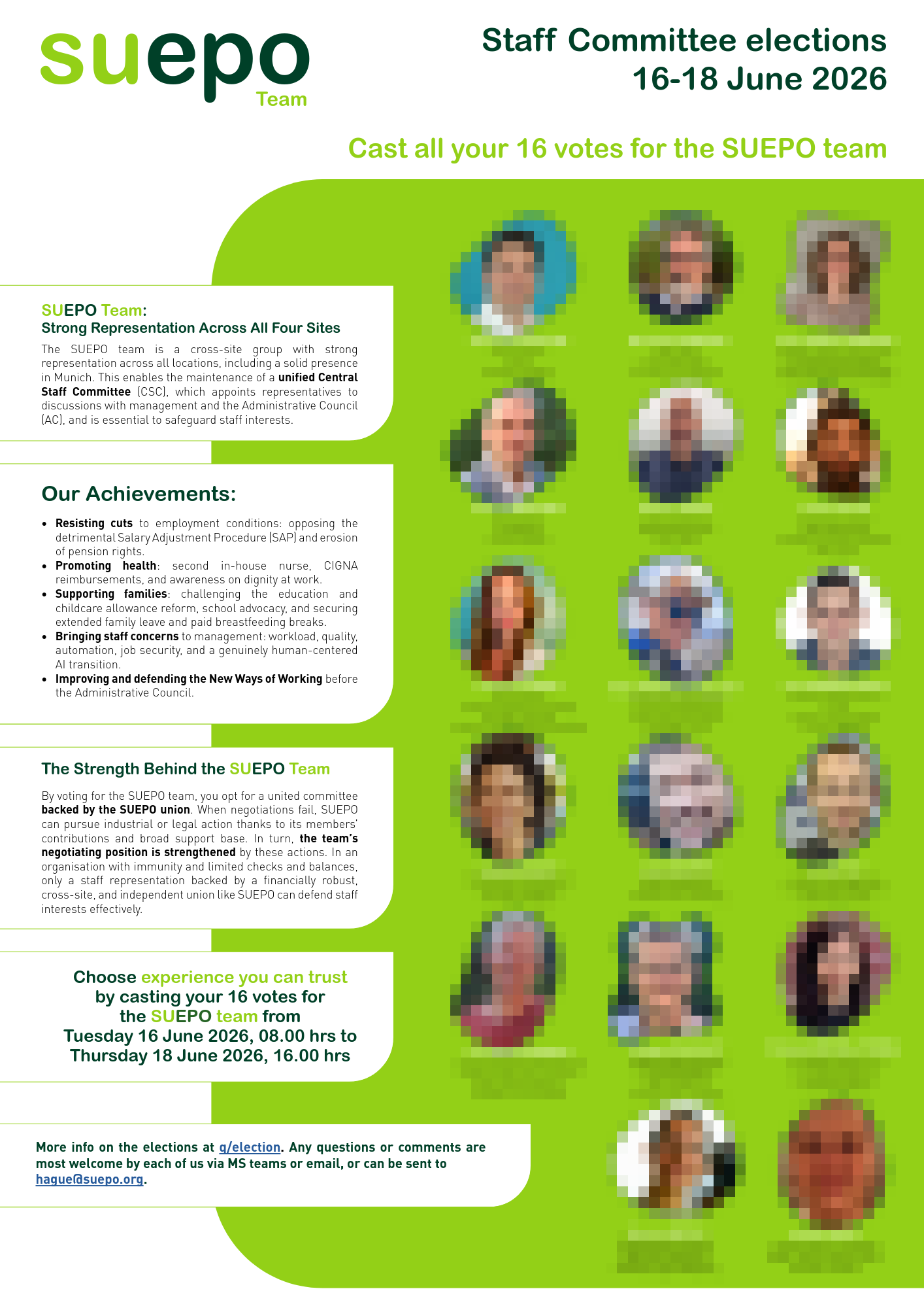 Staff Committee elections