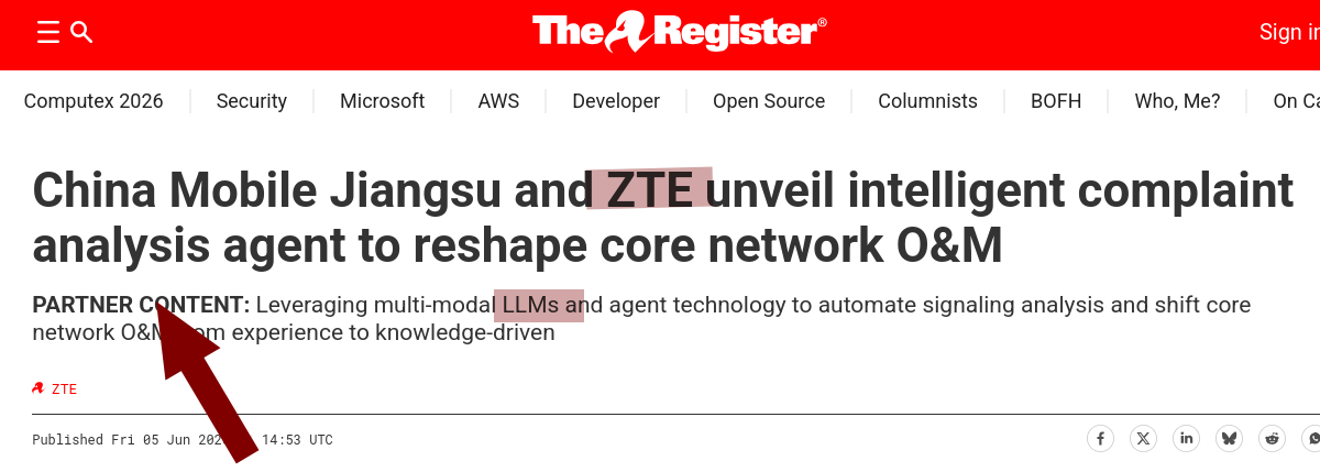 China Mobile Jiangsu and ZTE unveil intelligent complaint analysis agent