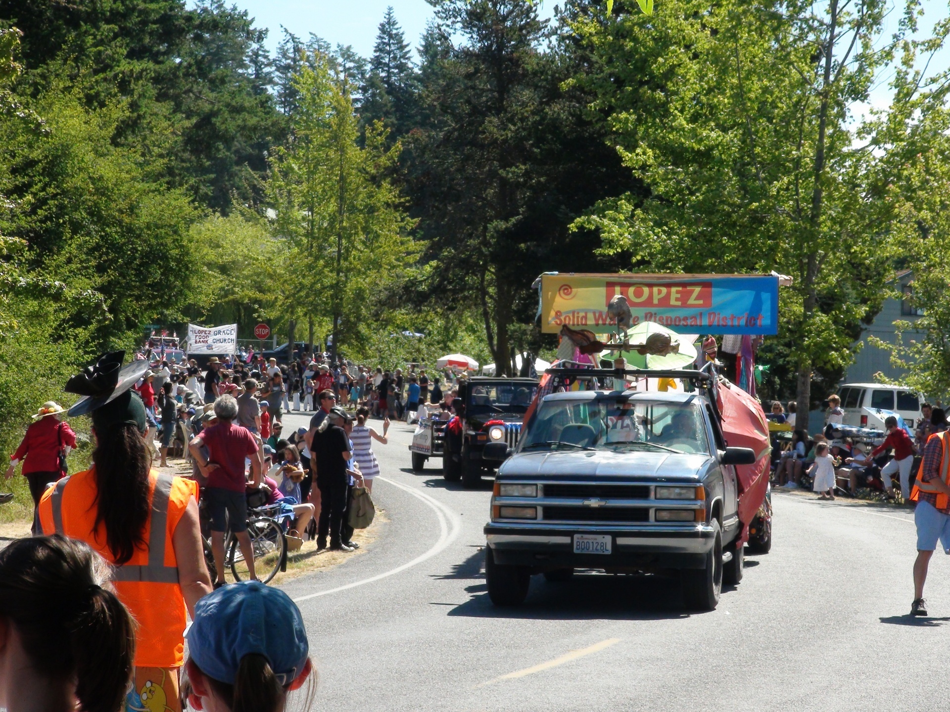 Lopez Island 4th of July Parade, we have our own disposal plant