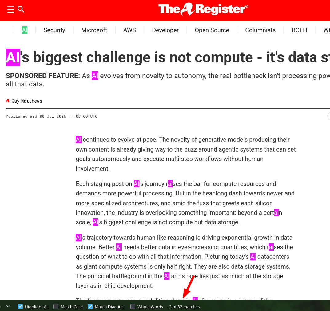 AI's biggest challenge is not compute - it's data storage