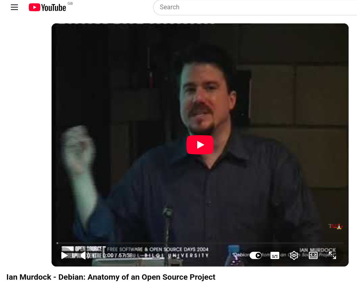  Ian Murdock - Debian: Anatomy of an Open Source Project 
