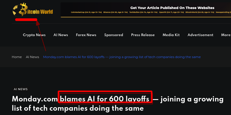 Monday.com blames AI for 600 layoffs — joining a growing list of tech companies doing the same