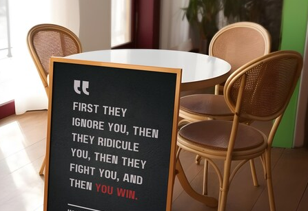 First They Ignore You, Then They Ridicule You, Then They Fight You, and Then You Win