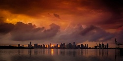 Miami Skyline at Night