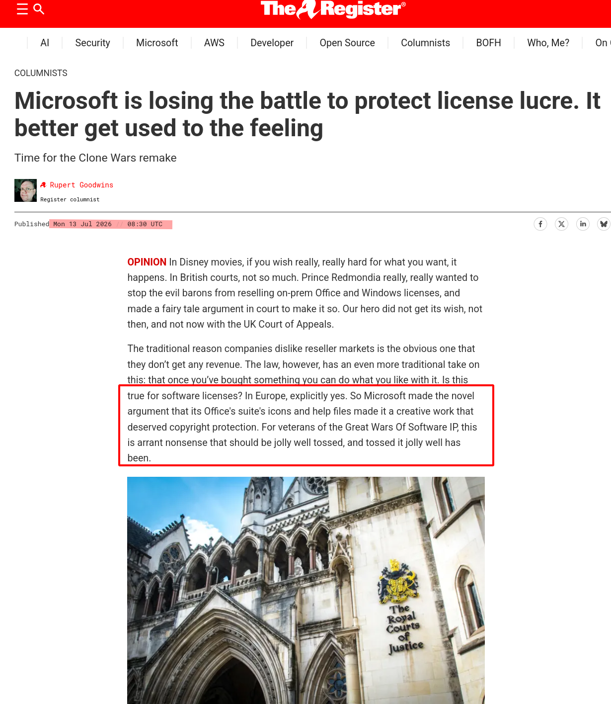 Microsoft is losing the battle to protect license lucre. It better get used to the feeling