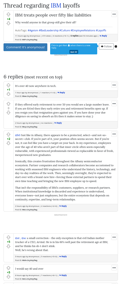 IBM treats people over fifty like liabilities