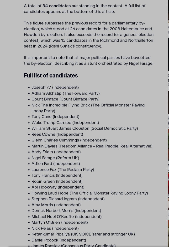 New Record Set for the Most Candidates in a Parliamentary Election