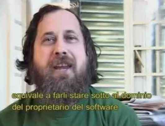 Richard Stallman, A short Interview in Rome