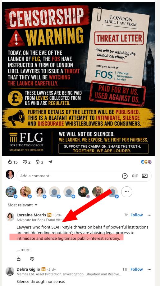Lawyers who front SLAPP‑style threats on behalf of powerful institutions are not “defending reputation”; they are abusing legal process to intimidate and silence legitimate public‑interest scrutiny.