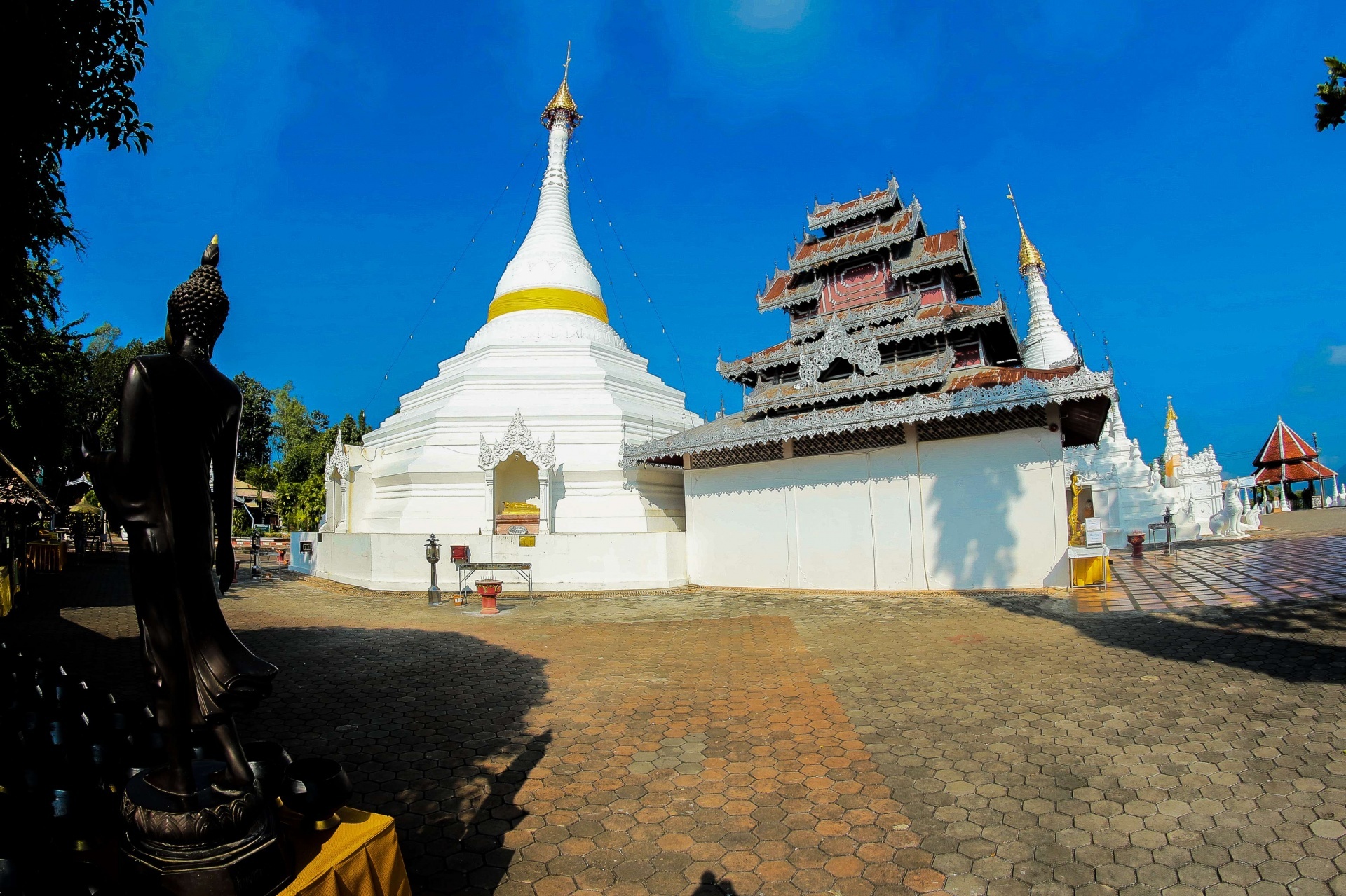 Temple Wat Phra That Doi Kong Mu at Mae Hong Son,