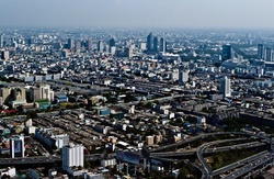 Bangkok is a city with a population of around 10.5 million which sprawls over a huge area south of central Thailand and north of the Gulf of Thailand.