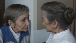 Old people in different everyday situations
