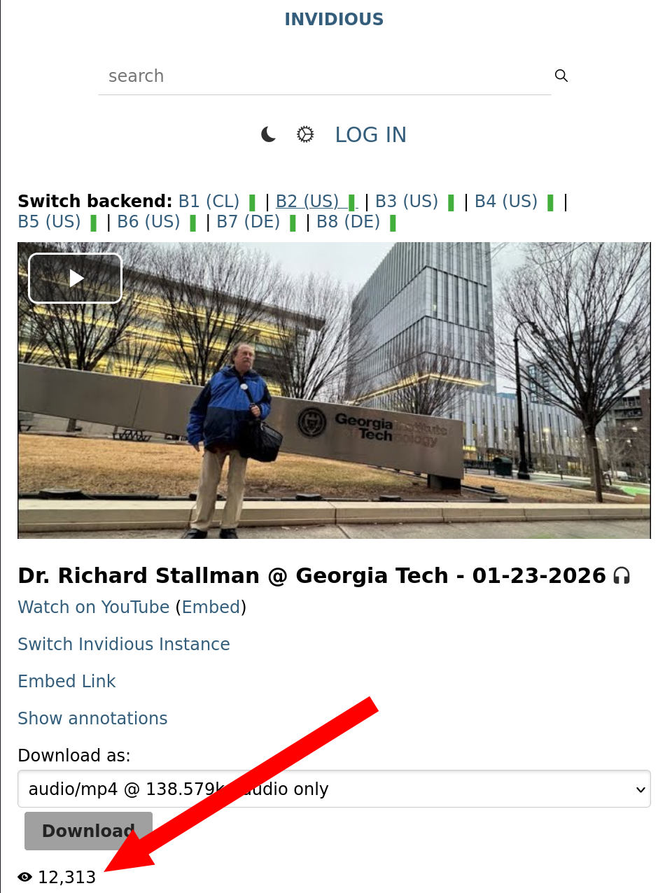 Dr. Richard Stallman @ Georgia Tech