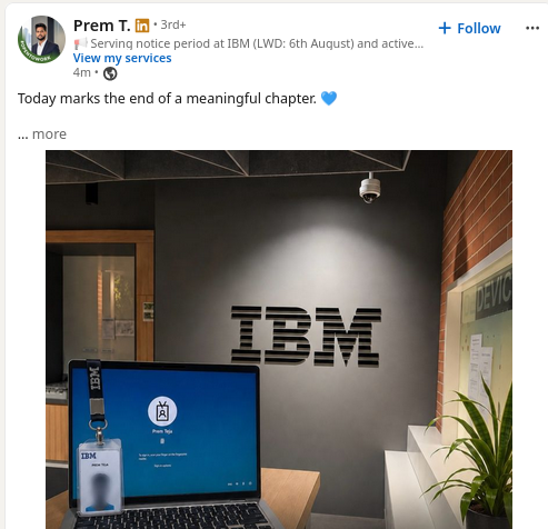 Today marks the end of a meaningful chapter