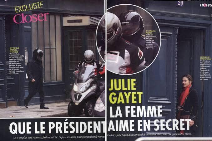 Francois Hollande, scooter, Julie Gayet, Paris