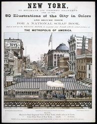 Vintage print of New York City