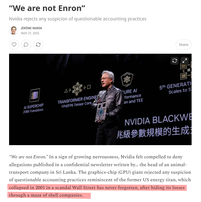 Nvidia rejects any suspicion of questionable accounting practices