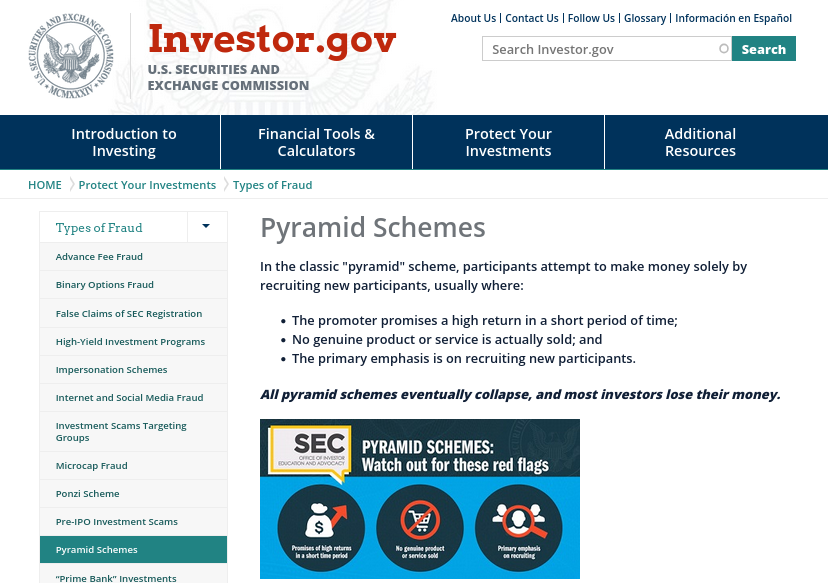 Pyramid Schemes